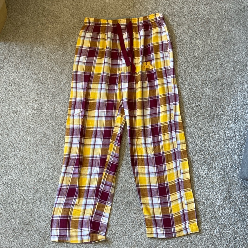 Minnesota Gophers Plaid Sleepwear Pants Size M